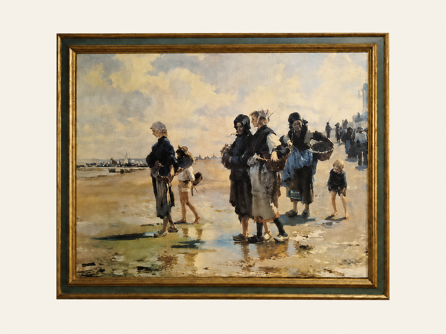 Framed shoreline scene from the Von Chera Collection