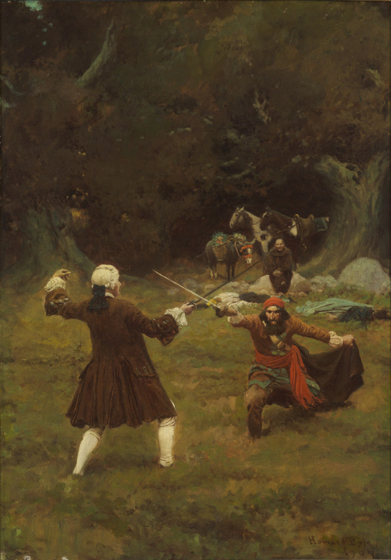 Howard Pyle’s The Duel Between John Bulmer and Cazaio